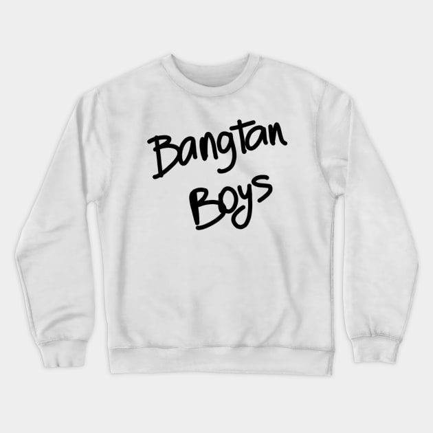 BTS (K-POP) - BANGTAN BOYS DESIGN Crewneck Sweatshirt by Bystanders